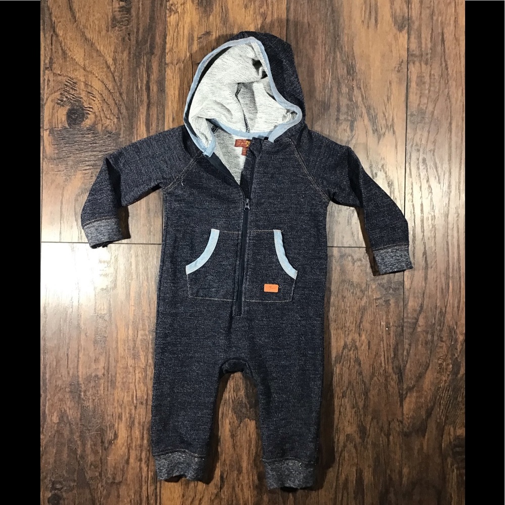 7 for All Mankind Zip Up Onesie